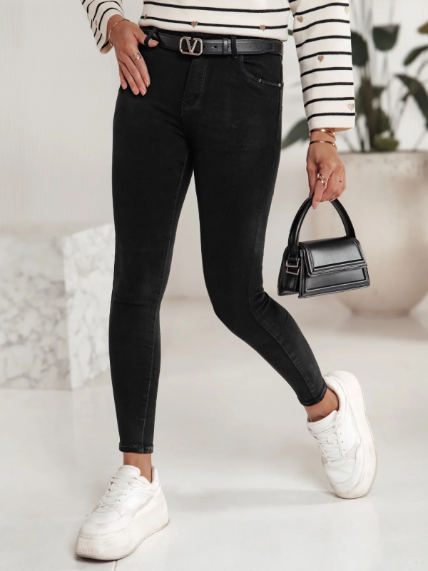Dámské džíny BLACKIN typu skinny černé Dstreet UY2221 s29