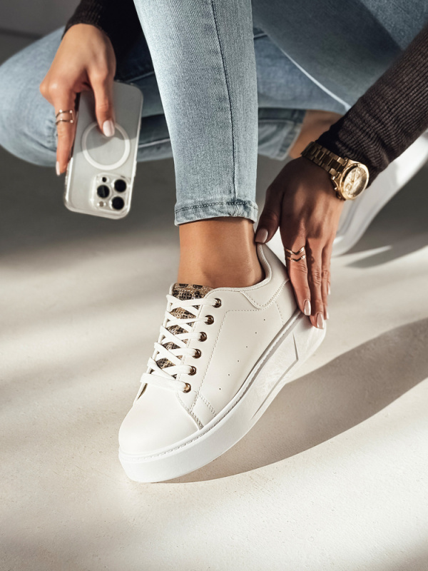 Dámské bílé sneakersy UNISTEP