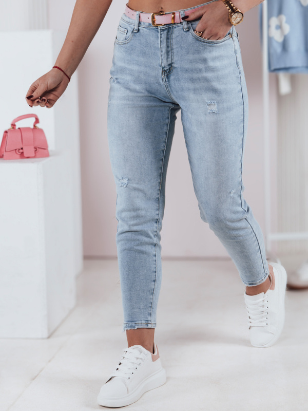 Dámské džíny skinny BLUEFLAIR Dstreet UY2347 Barva: Modrá - světle, Velikost: S