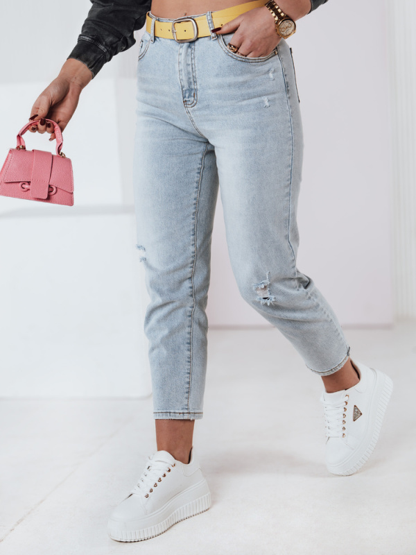 Dámské džíny JEANMOMENT Dstreet UY2358 Barva: Modrá - světle, Velikost: L