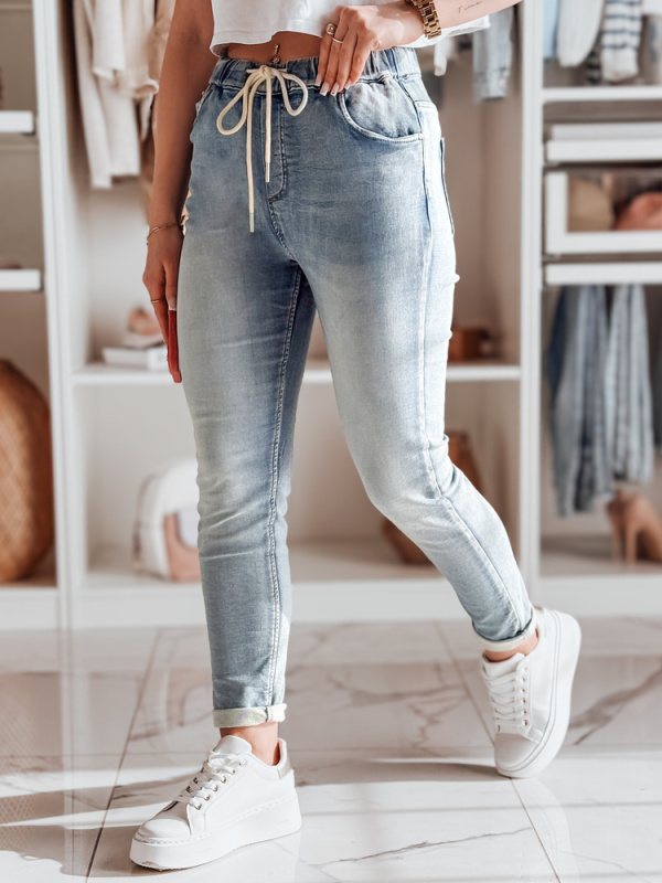 Dámskí džíny slim fit SEMIFIT Dstreet UY2352 Barva: Modrá - světle, Velikost: XS