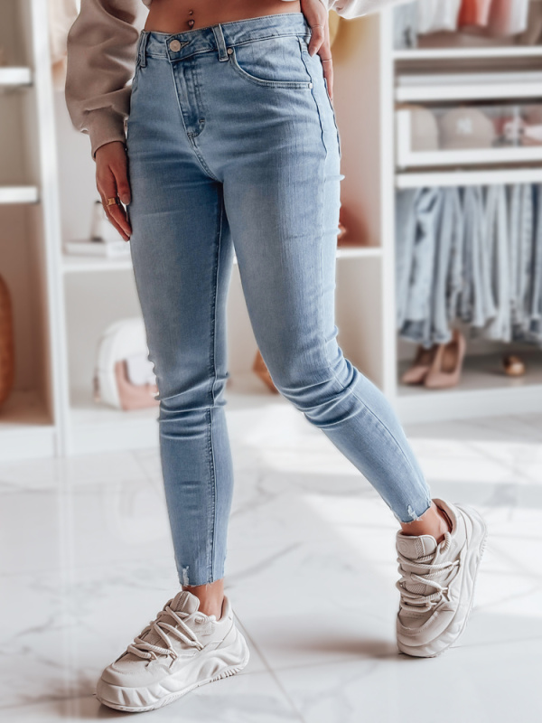 Dámské džíny skinny SKINNIZA Dstreet UY2357 Barva: Modrá - světle, Velikost: S