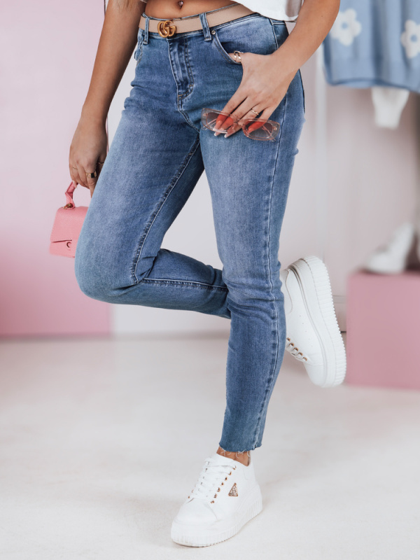 Dámské džíny skinny MODENIM Dstreet UY2382 Barva: Modrá - světle, Velikost: M