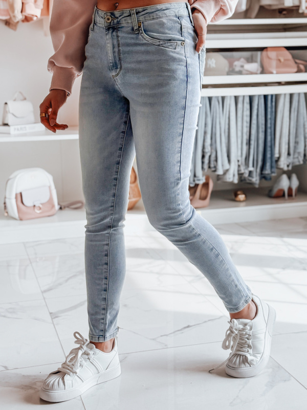 Dámské džíny skinny ZIPSKINS Dstreet UY2385 Barva: Modrá - světle, Velikost: XL