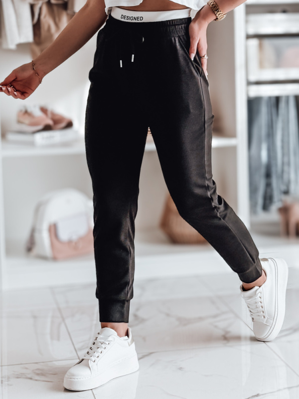 Dámské tepláky slim fit SPORTIVO Dstreet UY2398 Barva: Černá, Velikost: XXL