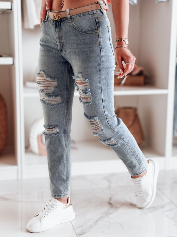 Dámské džíny regular fit DESTINA Dstreet UY2447 Barva: Modrá - světle, Velikost: XL