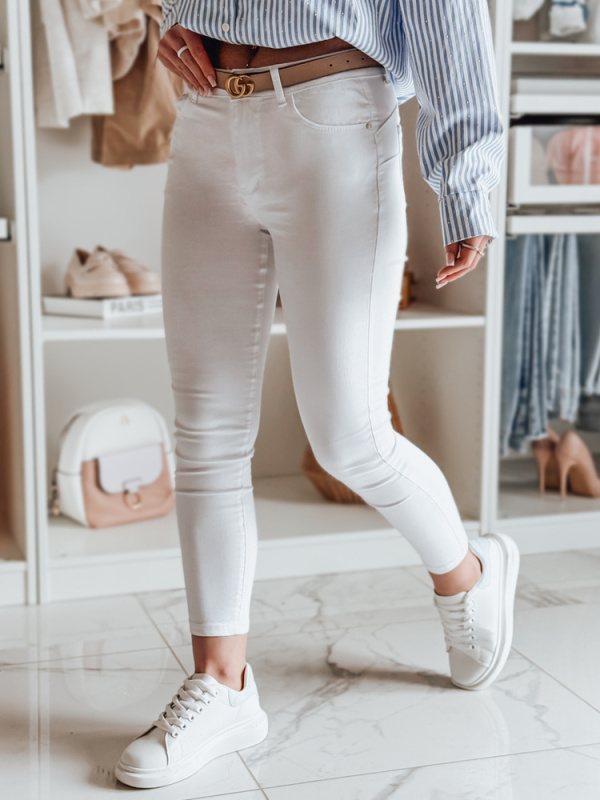 Dámské džíny skinny TRENZI białe Dstreet UY2443 Barva: Bílá, Velikost: 29