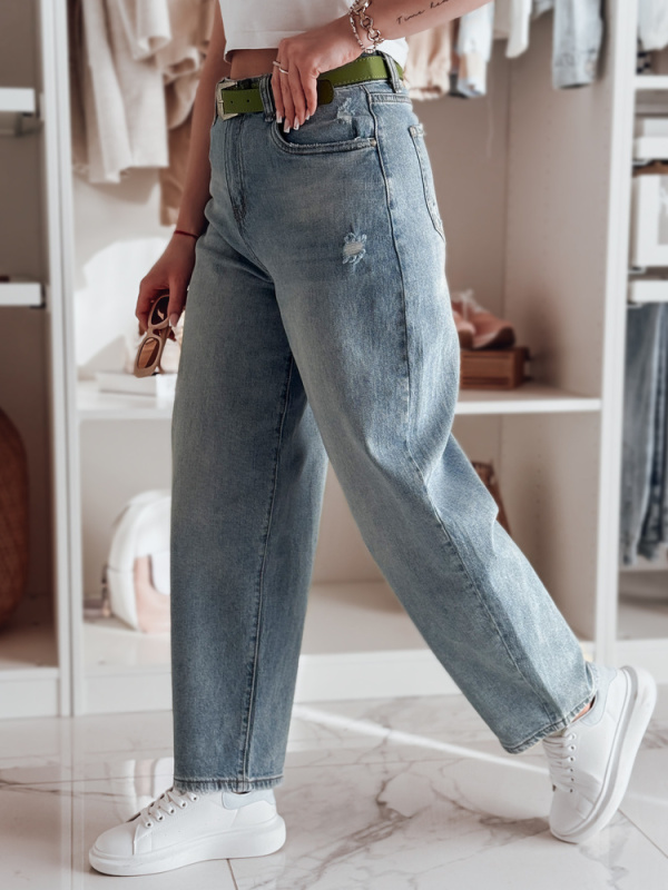 Dámské džínjy wide leg WIDELEGS Dstreet UY2472 Barva: Modrá - světle, Velikost: S