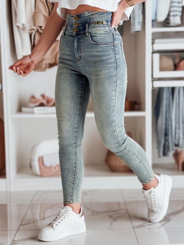 Dámské džíny skinny STOLINE Dstreet UY2479 Barva: Modrá - světle, Velikost: 26