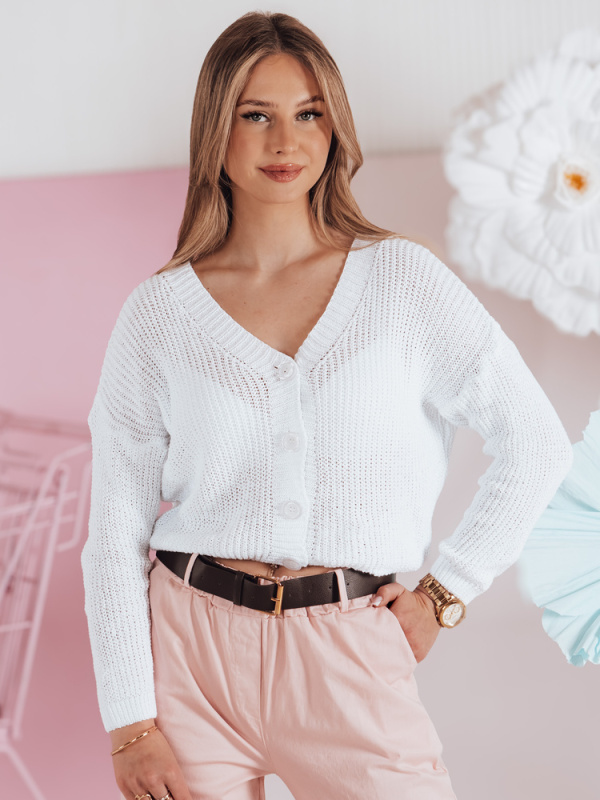 Dámský oversize svetr SWEETDREAM bílý