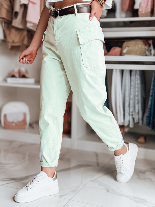 Dámské kalhoty baggy GOTRENDI Dstreet UY2522 Barva: Zelená - světle, Velikost: XL