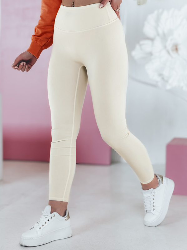 Dámské legíny s vyšším pasem ACTIVIS Dstreet UY2597 Barva: Bílá, Velikost: M