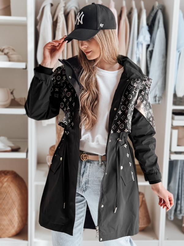 Dámská bunda FERIPARKA Dstreet TY4874 Barva: Černá, Velikost: M