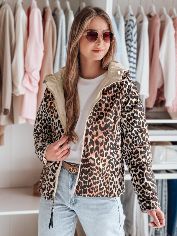 Dámská obastranná bunda ZIBERKA Dstreet TY4868 Barva: Béžová, Velikost: L