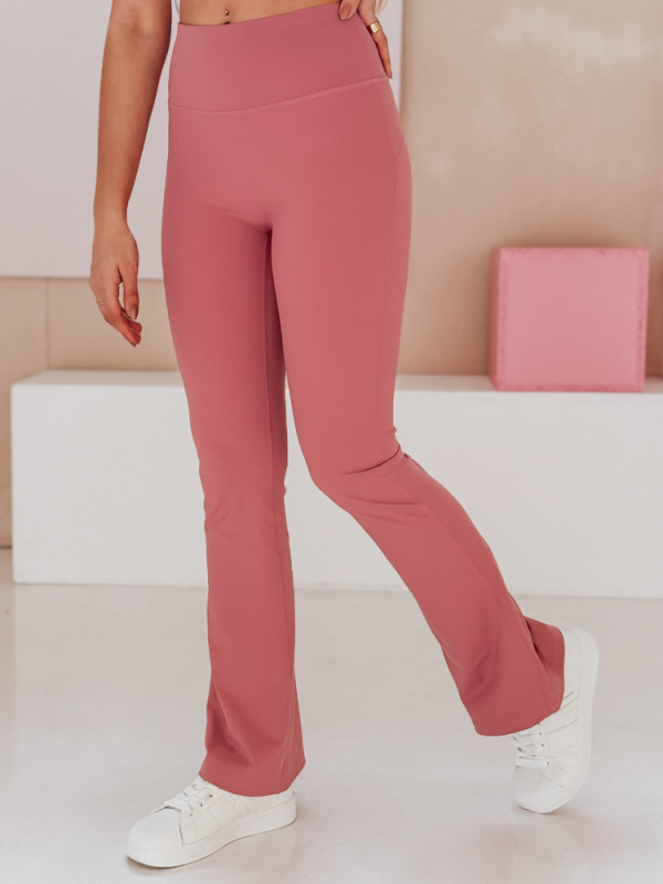 Dámské legíny do zvonu FARAFII Dstreet UY2613 Barva: Růžová, Velikost: XL