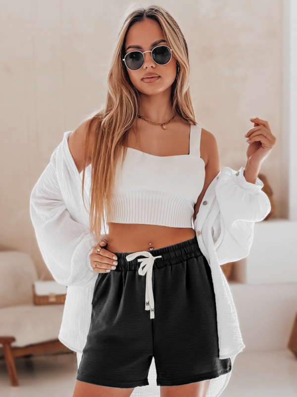 Dámské šortky HOT VIBE Dstreet SY0439 Barva: Černá, Velikost: M