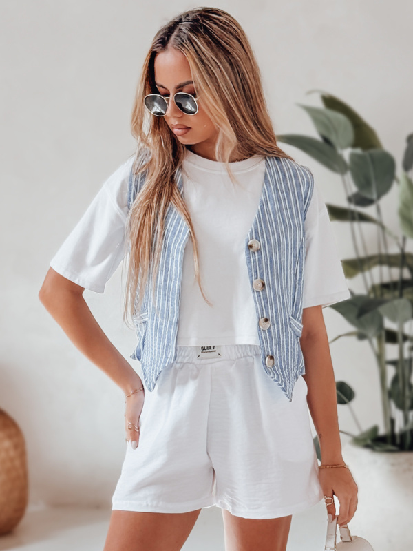 Dámské šortky OWN STYLE Dstreet SY0451 Barva: Bílá, Velikost: XXL