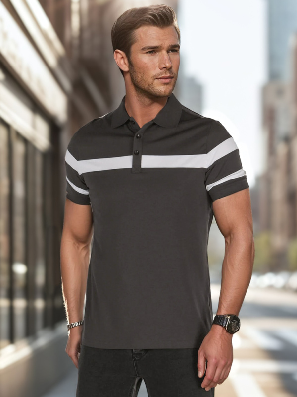 Pánská polokošile Dstreet PX0628 Barva: Šedá - tmavě, Velikost: XL