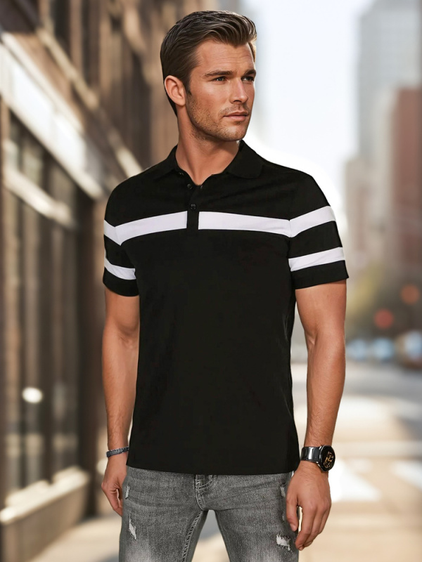Pánská polokošile Dstreet PX0628 Barva: Černá, Velikost: XL
