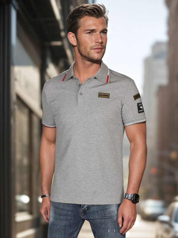 Pánská polokošile Dstreet PX0632 Barva: Šedá - světle, Velikost: XL
