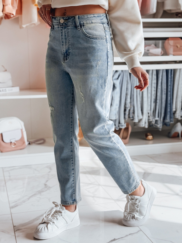 Dámské džíny slim fit SLIMEDEW Dstreet UY2667 Barva: Modrá - světle, Velikost: 34