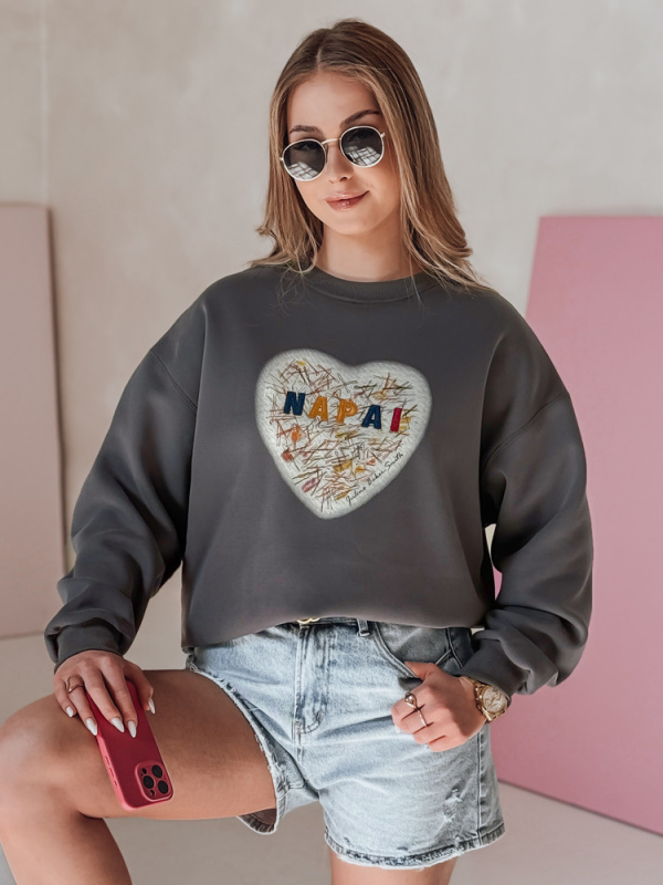 Dámská oversize mikina srdce SERDUCHOVA
