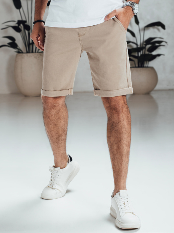 Pánské kraťasy Dstreet SX2546 Barva: Béžová, Velikost: 34