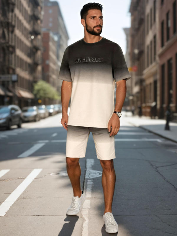 Pánský komplet Dstreet AX0803 Barva: Bílá, Velikost: XL