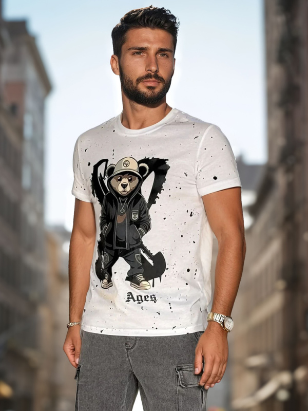 Pánské tričko Dstreet RX5655 Barva: Bílá, Velikost: XL
