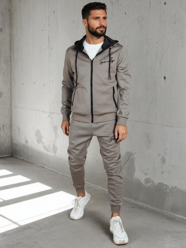 Dres męski czarny Dstreet AX0814 Barva: Šedá - tmavě, Velikost: 3XL