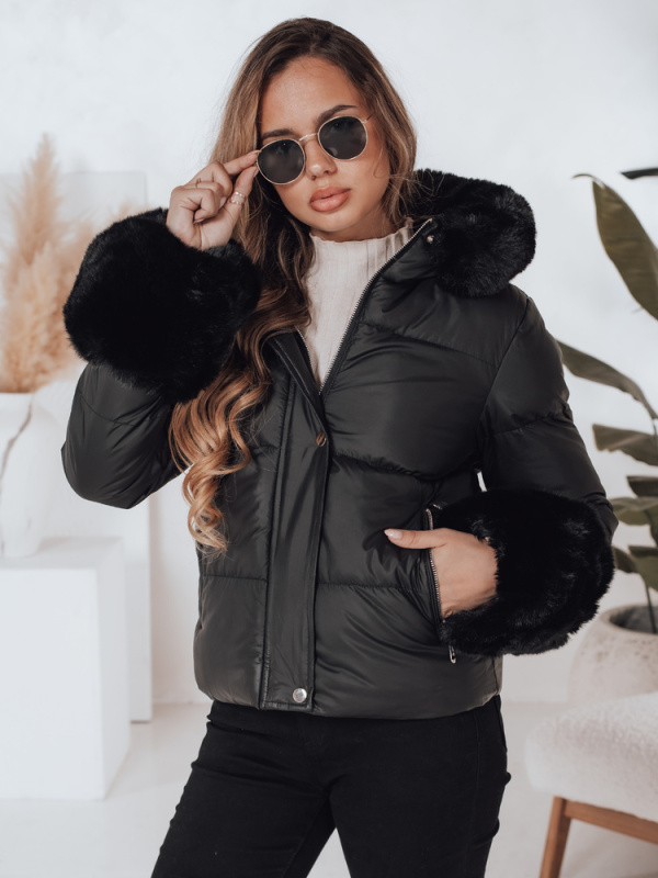 Dámská zimní bunda YOUWARM Dstreet TY5006 Barva: Černá, Velikost: M