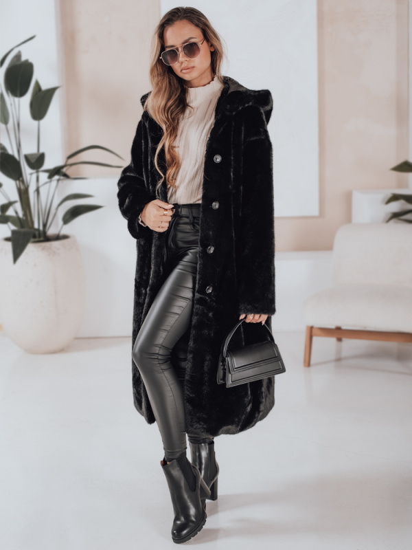 Dámská dlouhá zimní bunda HELLOCHIC Dstreet TY4986 Barva: Černá, Velikost: S