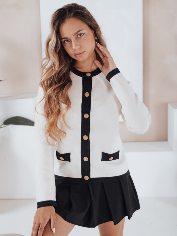 Dámský svetr CHICLINE Dstreet MY2557 Barva: Tělová, Velikost: M/L