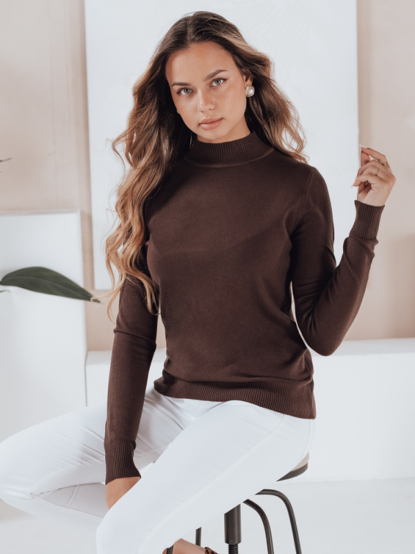 Damski sweter półgolf TARLENA bordowy Dstreet MY2480 Barva: Béžová, Velikost: M/L