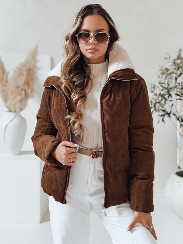 Dámská zimní bunda TRENDYGLAM Dstreet TY4357 Barva: Béžová, Velikost: S