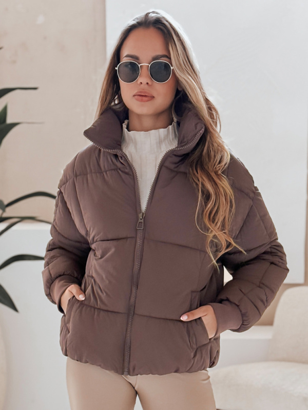 Dámská bunda VIBEGIRL Dstreet TY4945 Barva: Béžová, Velikost: L