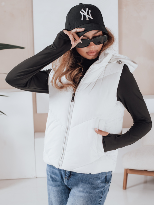 Dámská prožívaná vesta LIKEHUGS Dstreet TY4975 Barva: Bílá, Velikost: XL