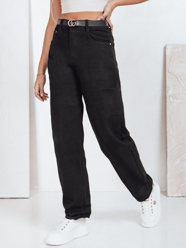 Dámské široké džíny Dstreet UY2760 Barva: Černá, Velikost: 3XL/46