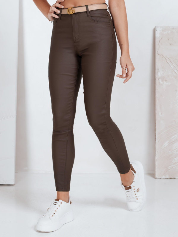 Dámské kalhotové legíny Dstreet UY2763 Barva: Béžová, Velikost: XL/42
