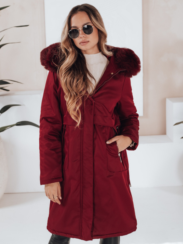 Dámská zimní bunda FERNAYA Dstreet TY5113 Barva: Bordó, Velikost: XL