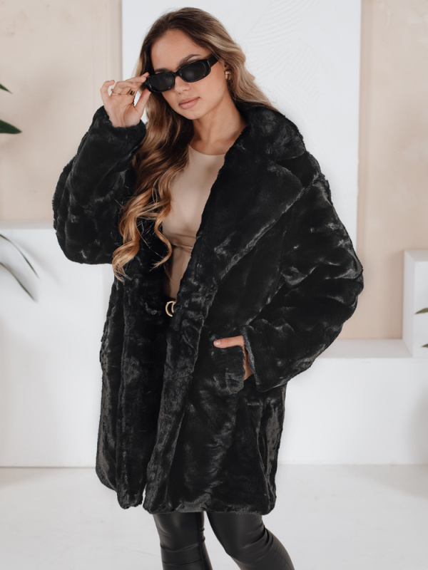 Dámský zimní kabát Dstreet TY5143 Barva: Černá, Velikost: XL