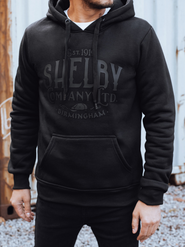 Pánská mikina s kapucí Dstreet BX5920 Barva: Černá, Velikost: XXL