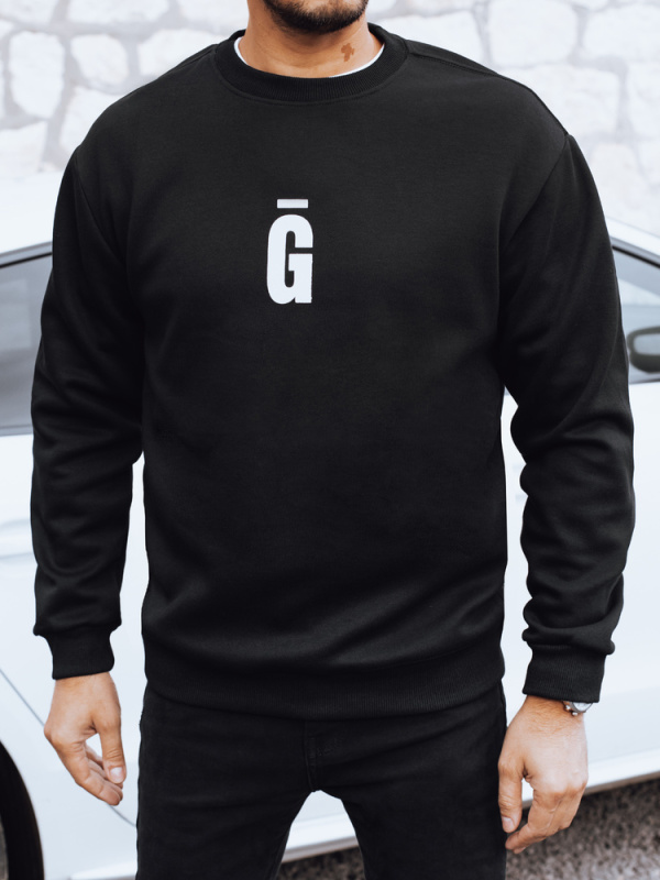 Pánská mikina bez kapuce Dstreet BX5921 Barva: Černá, Velikost: M