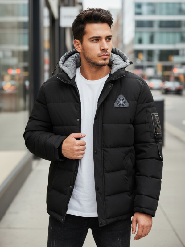 Pánská bunda Dstreet TX5091 Barva: Černá, Velikost: XL