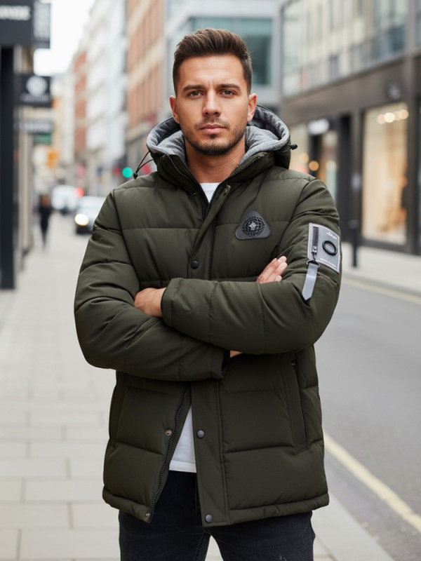 Pánská bunda Dstreet TX5091 Barva: Zelená, Velikost: XXL