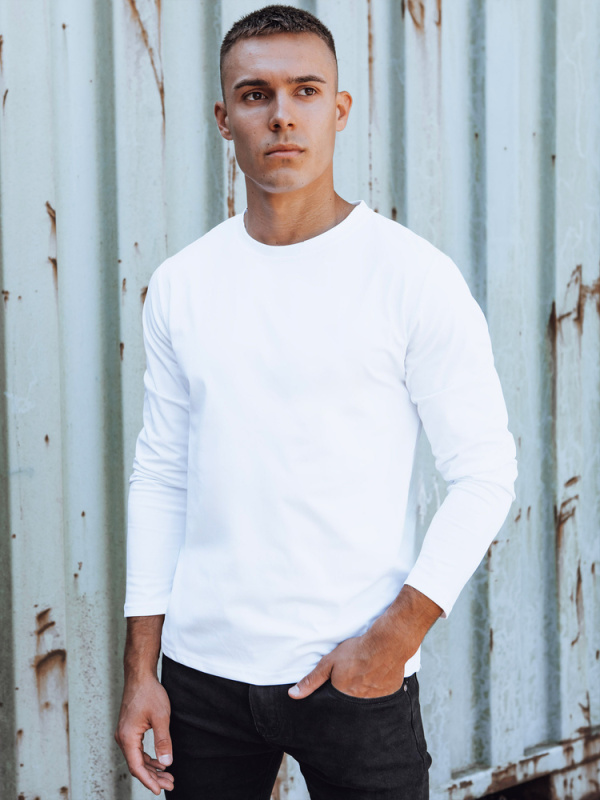 Pánské tričko Dstreet LX0577 Barva: Bílá, Velikost: S