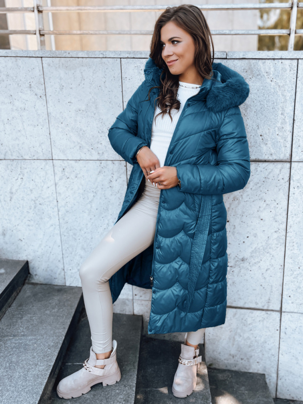 Dámský zimní kabát SCARLET Barva kamelová DSTREET TY3805 Barva: Modrá, Velikost: XL