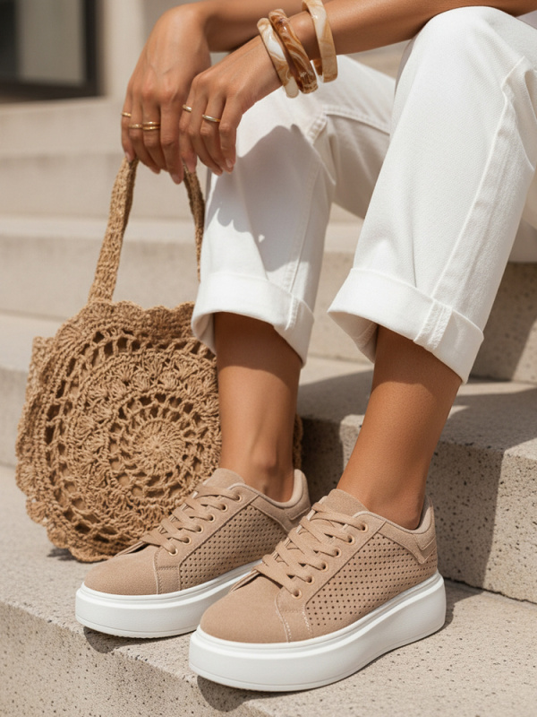 Béžové nízké tenisky