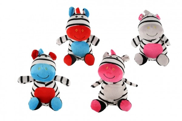 Teddies Zebra chrastítko 4 barvy 24 0+