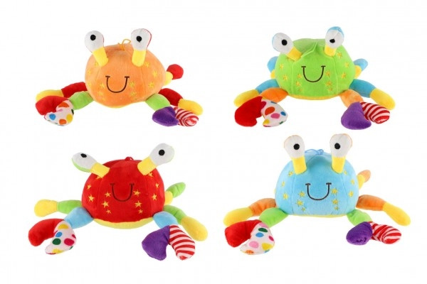 Teddies Krab chrastítko 13x4 barvy 0+ 11 cm
